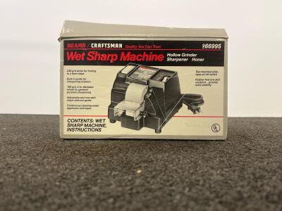 Craftsman 966995 Wet Sharp Machine, Hollow Grinder Sharpener, 3" 180/240-Grit, w/ Manual, working condition