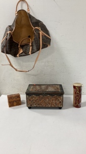 Louie Vuitton Bag & Various Home Decor