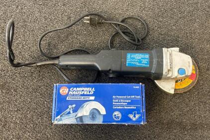 Campbell Hausfeld TL1035 Angle Grinder, Power Glide, 4.5-in Disc, 120V, 11,000 RPM, Standard Duty