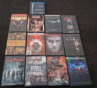 13 Lot Thriller, Horror Movies, Planet of the Apes, Super 8, Inception, House of Wax