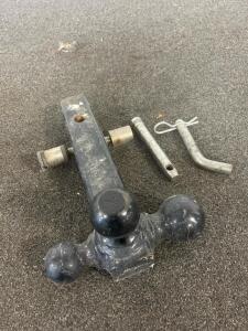 Dual Ball Trailer Hitch Mount, 2" & 2-5/16" Balls, 2" Shank, Lock Pin, Hitch Pin Included