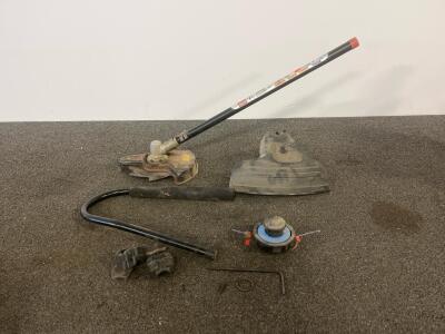 Versatile Brushcutter/Trimmer Attachment Set &ndash; 8-Point Blade, Bump Feed Head, Handle, Guard, 36" Shaft