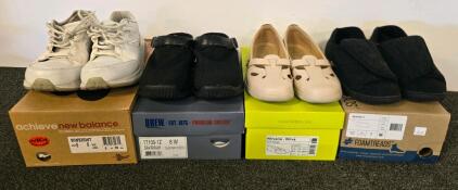 New Balance WW926WT 8 Wide, Drew Savannah 8W, Hotter Nirvana 7.5, Foamtreads 7M &ndash; Women's Shoes