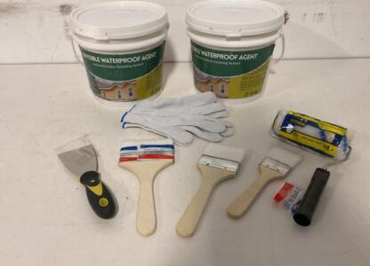 Invisible Waterproof Agent 2-Pack, 1 Gal Each, Full DIY Application Kit, Indoor/Outdoor Sealant