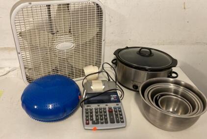 5-Piece Stainless Steel Mixing Bowl Set, Nested, Approx 0.75-8 qt, Heavy Duty Kitchen- Box Fan - and More