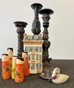 Variety Home Decor: Including Candle Stands, Figurines and More
