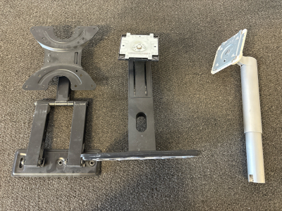 VESA Monitor Stands And Adjustable Arm, 75x75/100x100mm, Fits 13&ndash;27In Monitors, Various Styles
