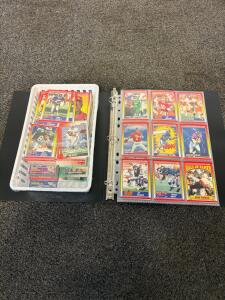 1990 Score NFL Football Cards Binder & Lot &ndash; Hall of Famers, Stars, Subsets, 400+ Cards