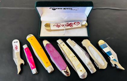 Vintage & Limited Edition Pocket Knife Lot &ndash; Browning, Henckels, Crane, Ocoee River, Commemoratives
