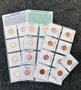 Lincoln Cent Collection: Uncirculated Cents (1956&ndash;1980), 2009 Bicentennials, Treasury Medallions P&D