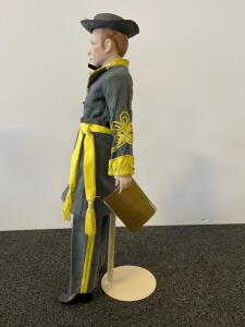 Franklin Mint Ashley Wilkes Gone With The Wind Porcelain Doll 17" W/ Stand & COA D1B7275