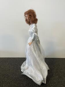 Franklin Mint Heralding Angel Porcelain Doll 18" W/ Wings, Trumpet, Halo & Papers (1988, R4UVS65)