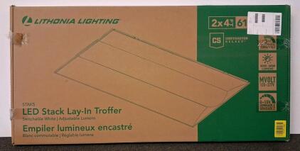 Lithonia Lighting STAKS 2x4 LED Troffer, 4000-6000 Lumen, 3-CCT, Dimmable, MVOLT, N050625