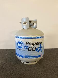 Portable 17 lb (7.7 kg) Steel Propane Tank - OPD Valve, Ed Staub & Sons "Propane to GO"
