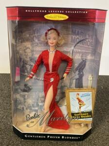 Barbie As Marilyn Monroe Gentlemen Prefer Blondes 1997 Hollywood Legends 17452 Collector Edition