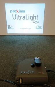 Proxima UltraLight X350 DLP Projector, XGA 1024x768, 1500 Lumens, Kensington Remote, Case
