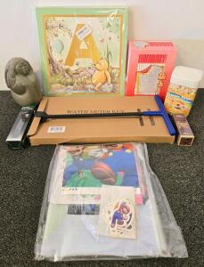 Stone Statue, Water Meter Key Tool, Winnie The Pooh Wall Art, Mario Party Supplies, Protein Snacks & More