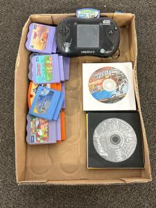 Leapster2 Handheld, 11 VTech V.Smile Cartridges, 13 Xbox/PS2/Wii/PS4 Discs