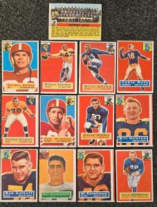 Topps NFL Football Cards Lot of 13 &ndash; Stars & Team Cards, Lions Packers 49ers Rams Eagles