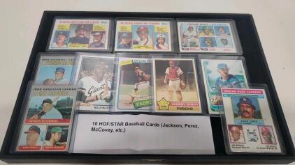 Topps MLB Hall of Famers & Stars Card Lot &ndash; 1969-81 Leaders Bench, Jackson, McCovey, Seaver