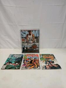 SLAM Tim Duncan ICEMAN Collector Display + Alpha Flight Giant Annual 2, John Carter #21 #22