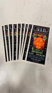 (9) Vintage Mark Arminski-Designed Concert Handbill For 3-11 Day Celebration