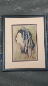 Tamara de Lempicka Framed Art Print, 1933, Signature Present