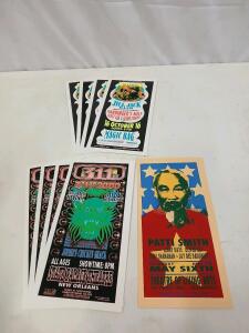 Various Vintage Gig Posters