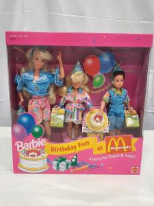 Barbie Birthday Fun at McDonald's Set (1993) &ndash; Barbie, Stacie & Todd
