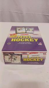 1991 Score NHL Hockey Sealed Box, 36 Packs, 15 Cards/Pack, Bobby Orr Insert, Costco 6271