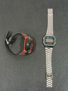 Casio A168WA-1 Digital Illuminator, Stainless Steel Band, Water Resist, Quartz Alarm Chrono LCD Watch