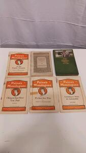 Mixed Lot: 6 Vintage Booklets & The Mansion by Henry van Dyke, Paine Pub, Riverside
