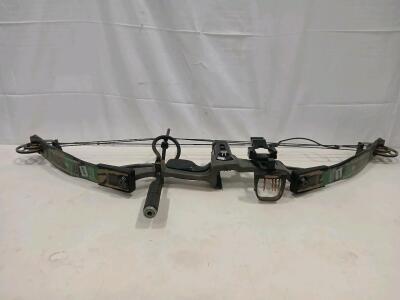 Genesis Series Dominator 3-D Compound Bow, Graphite/Aluminum Riser, 45-60 lbs Draw, Camo, Sight, Stabilizer
