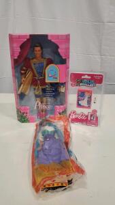 Prince Ken Barbie Doll 1997 Mattel, Hunchback Esmeralda BK 1996, World's Smallest Barbie Set