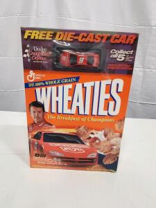 Wheaties Bill Elliott Dodge Intrepid #9 2001 NASCAR Cereal Box w/ Die-Cast Car Unopened 18oz