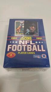 1991 Score NFL Football Series 2 Sealed Box &ndash; 36 Packs, 16 Cards Per Pack, COSTCO Sticker