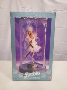 Barbie Musical Ballerina Swan Lake Doll #17431 1997, Music Box Base, Boxed, Mattel Collector Series