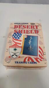 1991 Pacific Operation Desert Shield Trading Cards Box, 36 Packs, 12 Cards/Pack, Unopened Packs