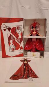 Mattel Queen of Hearts Barbie Doll by Bob Mackie 1994, In Box, Artwork Print, #12046-0300
