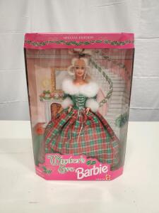 Winter's Eve Barbie Special Edition 1996, Mattel #18073, Holiday Plaid Dress, Boxed