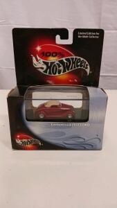 100% Hot Wheels Customized 1937 Ford, Limited Edition, Red/Tan, 1:64 Scale, Mint in Box