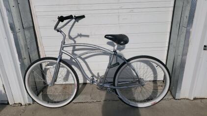 Schwinn Cruiser Bicycle, Chrome, 26" Whitewall Tires, Single-Speed