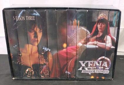 Xena: Warrior Princess Season Three Complete 11-Tape VHS Box Set Anchor Bay 2001, NTSC