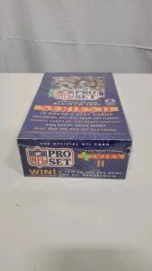 1991 Pro Set NFL Series II Sealed Box, 36 Packs, 15 Cards per Pack, Rookie Cards, Playbook Insert