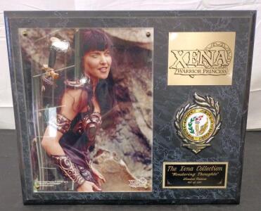 Xena Warrior Princess Limited Edition Plaque "Wondering Thoughts" #421/2500, 1997, 14"x11"