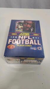 1991 Score NFL Football Series 2 Factory Sealed Box, 36 Packs, Brett Favre Rookie Possible