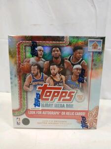 2025/26 Topps Holiday Mega Box NBA Trading Cards - Sealed Hobby Box with Exclusive Parallels