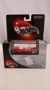 100% Hot Wheels &rsquo;57 Ford Fairlane Red, Limited Edition Adult Collector, 1:64 Scale Die-Cast Car