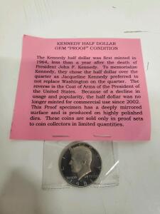 1984 Kennedy Half Dollar Proof, San Francisco Mint