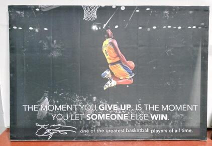 Kobe Bryant Framed Motivational Poster 59"x40" Quote Print Wall Art Lakers Basketball - Cloth
